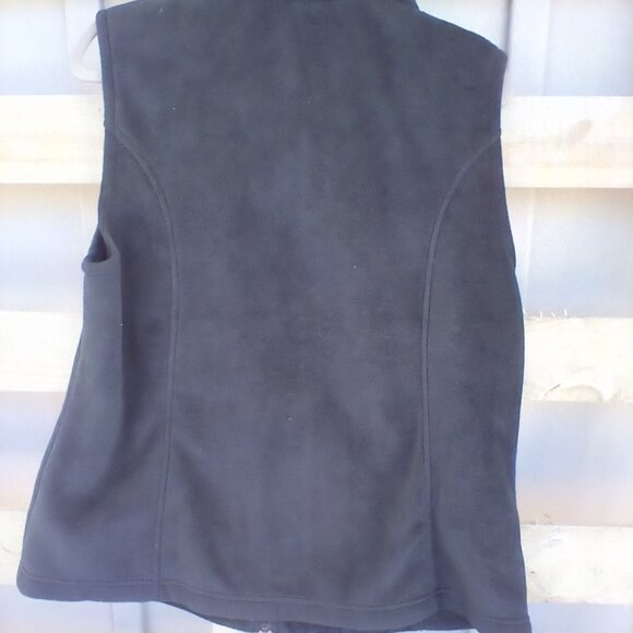 Columbia zip up vest black women's XL - Picture 3 of 4